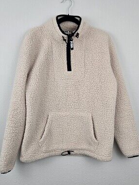 Victoria Secret PINK Sherpa Quarter Zip Pullover
